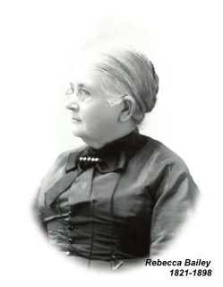 Portait of Rebecca Bailey in her senior year.  She lived from 1821 to 1898