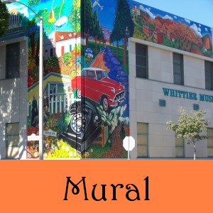 Mural on outside of museum