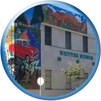 Circular Photo of Whittier museum Mural