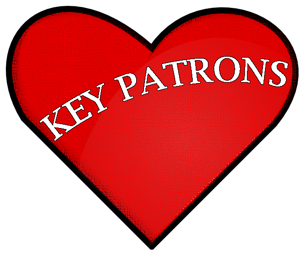 Heart with the words Key Patrons