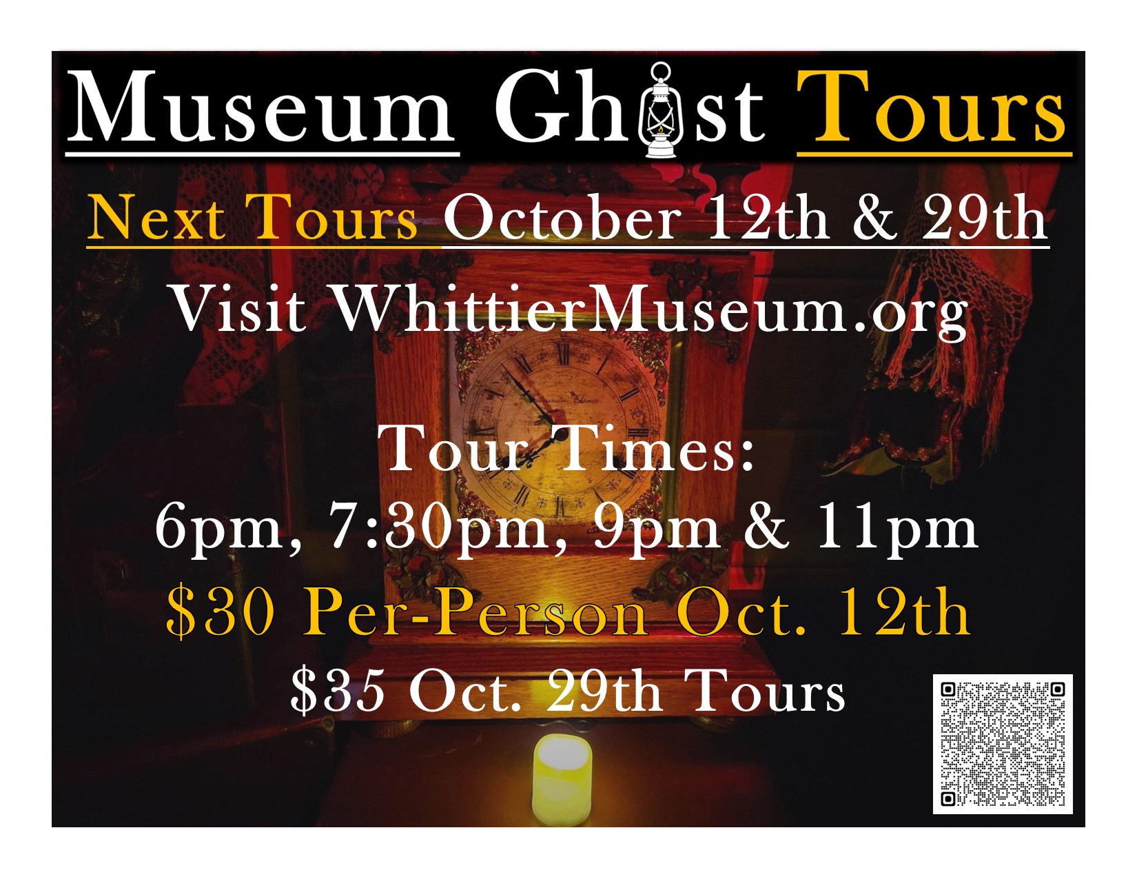 Museum Ghost Tours Flyer