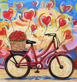 Valentine Paint Party Art Sample